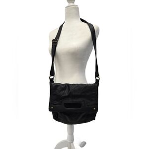 Lucky Brand Leather Fold Over Crossbody Bag